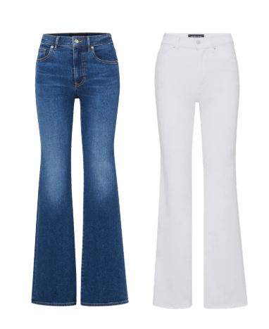 Veronica Beard Traditional Denim and White Jeans
