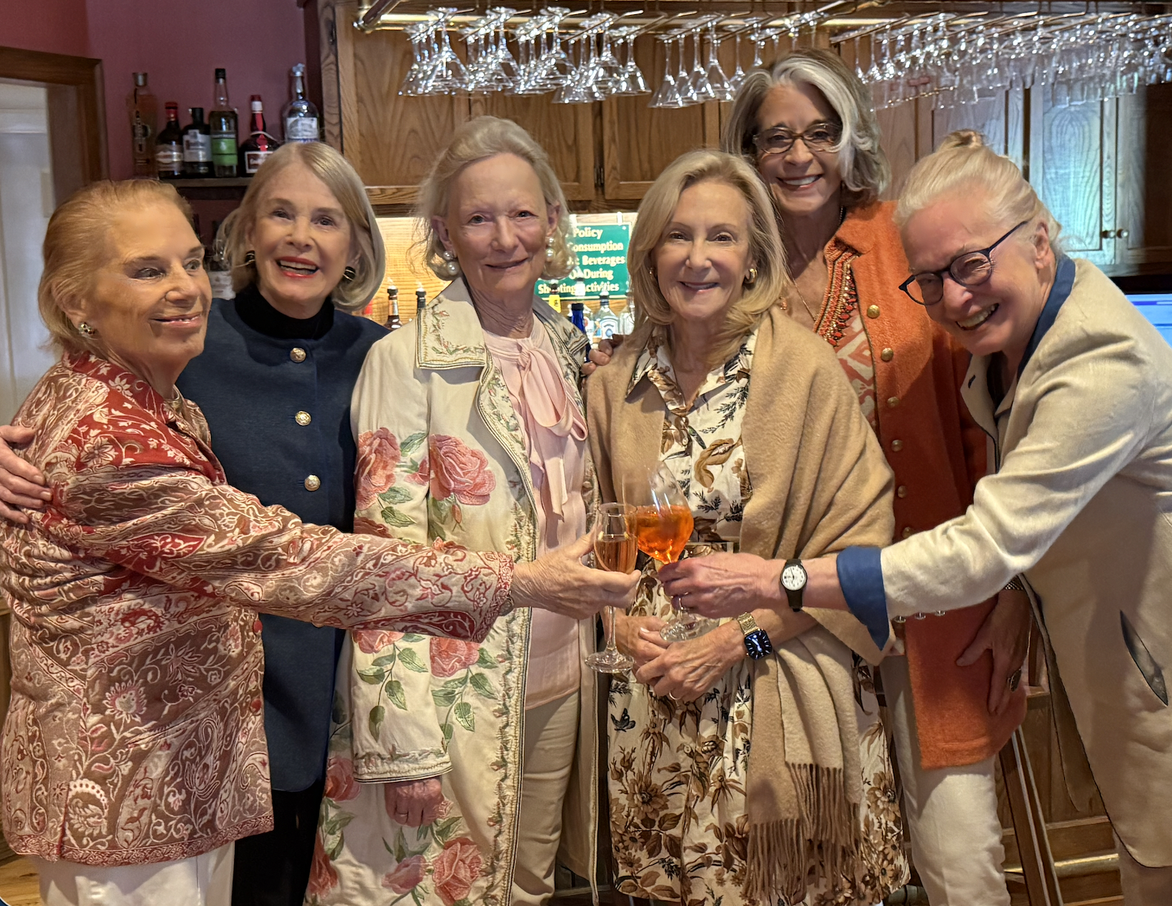 Celebrating Fernanda Kellogg's Birthday. Lorna Graev, Olivla von Melecamp, Kaern Klopp, Terry Deere, Diana King,