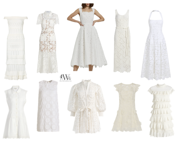 Best white summer dresses by Karen Klopp