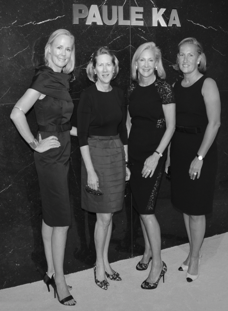 Hilary Dick, Karen Klopp, Christine Schott in Paule Ka Dresses. 